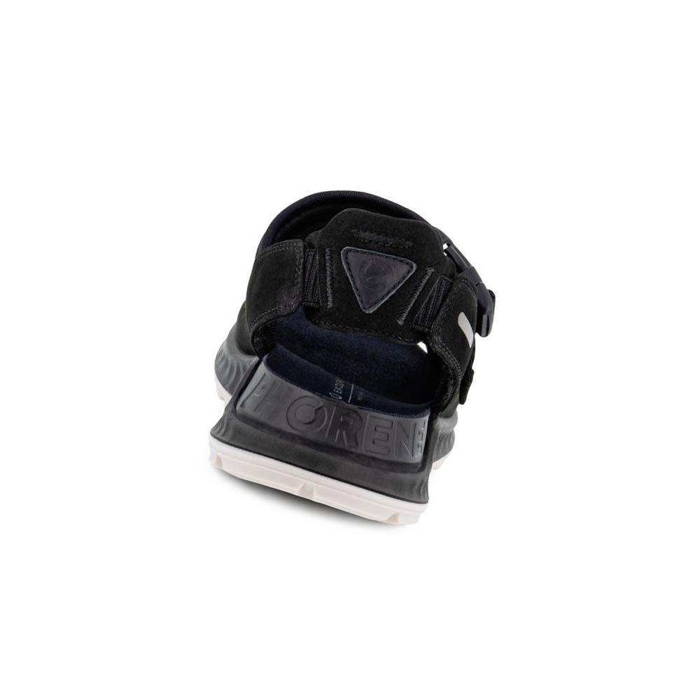 Women's Ecco Exowrap 2 Strap Buckle Sandals Black / Black | USA 171BEX